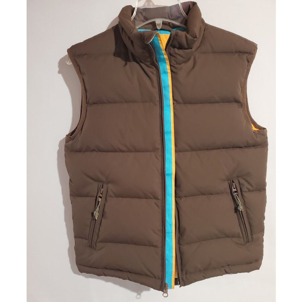 Unionbay Vintage Y2K Down Puffer Vest Size Unisex Big Kids L Womens XS/S Brown - Picture 3 of 10